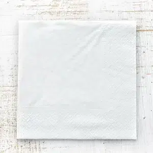 Salveta dvoslojna 33x33 Bela