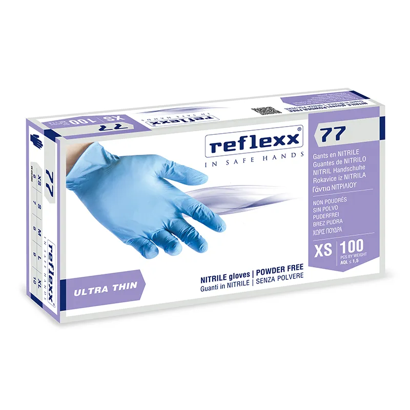 Jednokratne nitril rukavice plave, bez pudera R77100