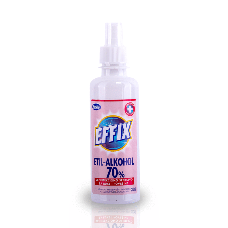 Effix Etil alkohol 70% 250 ml sa raspršivačem